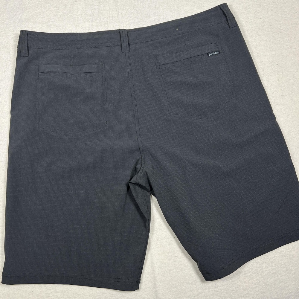 PrAna Hybridizer Shorts Mens 38 Gray Performance Stretch Golf Casual Chino‎